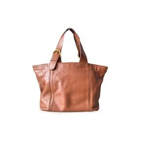 Vintage Coach Calfskin Leather Hand Bag